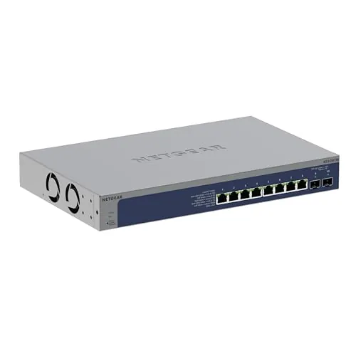 NETGEAR Switch PoE Gigabit Ethernet Smart gestionado de 28 Puertos GS728TPV3 | 24x PoE+ 190W, 4X 1G SFP |Montaje en sobremesa o en Bastidor y protección Limitada de por Vida