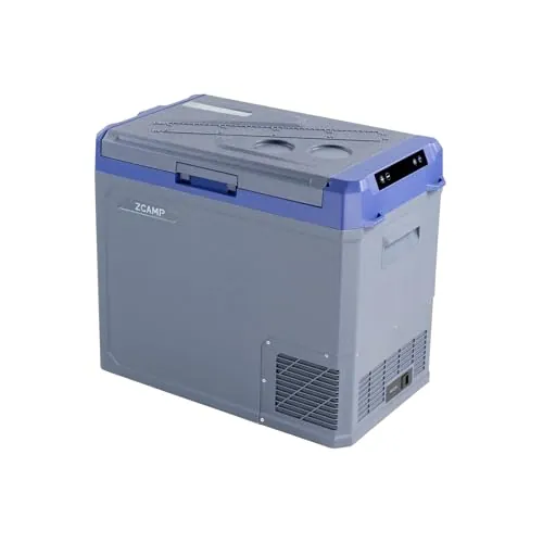 zcamp GE50 45.3L Nevera Portátil Eléctrica Refrigerador de Coche 12V 24V mini frigorífico CA 220v para Hogar, Nevera Camper, Viajes, Automóvil, 20ºC a 20ºC