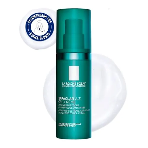 La Roche-Posay, Effaclar AZ Cream, Crema correctora, Piel acneica, 40 ml