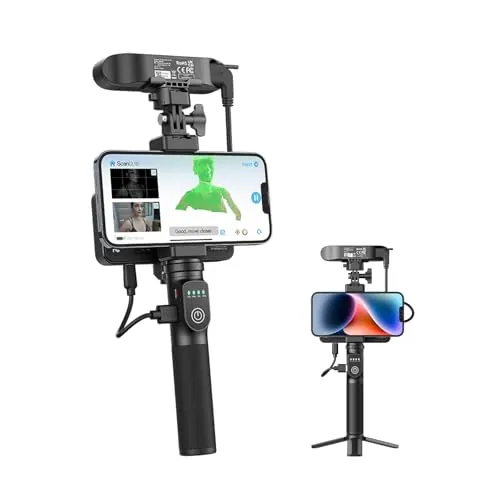 Creality Escáner 3D CR-Scan Ferret Pro para impresión 3D, escáner de mano con escaneo inalámbrico y seguimiento antivibración, actualización para escaneo rápido a todo color, precisión de 0,1 mm, para