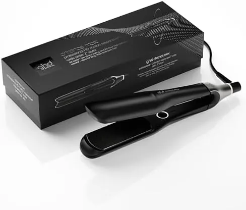 ghd Chronos Max - Plancha de Pelo Profesional, Styler con Placas 85% más Anchas, Peinado 3x Veces Más Rápido, Más Brillo, Sin Daño Por Calor Extremo - Para Cabello Largo, Grueso o Rizado