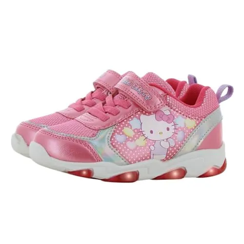 Leomil Hello Kitty Zapatillas con Luces Niña 29, Rosado