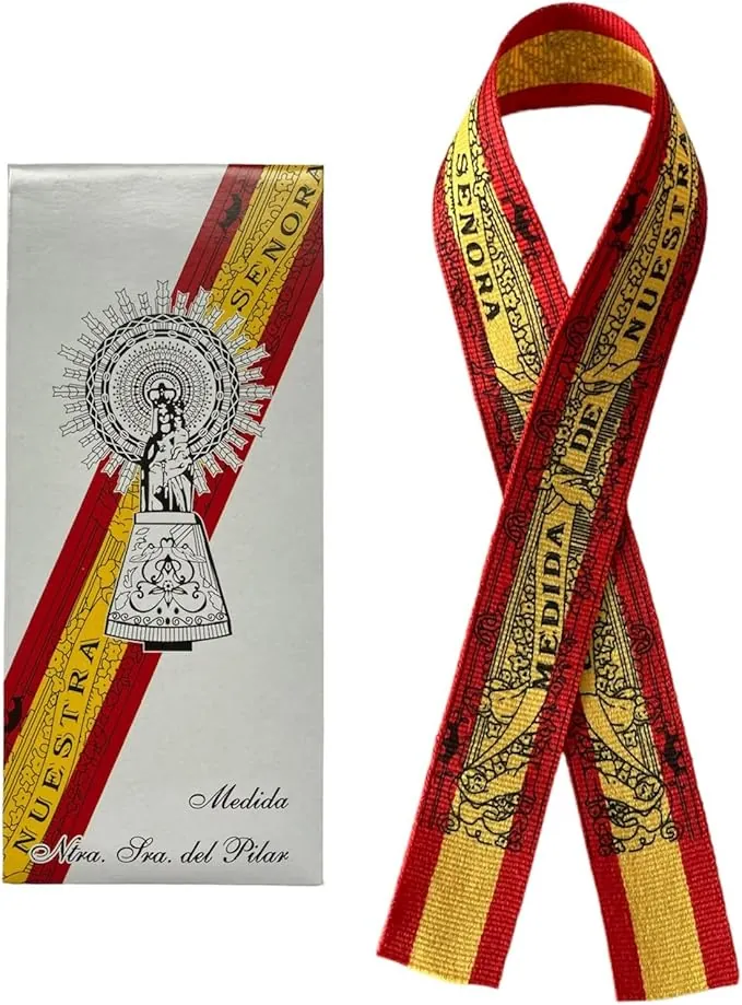 Genérico Cinta Original de la Medida de la Virgen del Pilar. Pulsera Bandera España Nuestra Señora del Pilar.