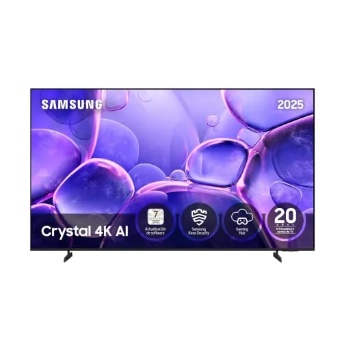 Samsung TV 75 Pulgadas Crystal UHD U8075F 4K Smart TV, Colores increíbles con Processor Escucha Todos los Altavoces con Q-Symphony, Datos protegidos Knox Security y Gaming Hub, 2025