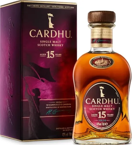 CARDHU 15 Años Whisky Escocés, 700ml