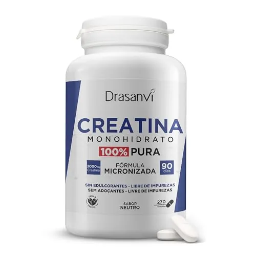 Drasanvi Creatina Monohidrato 100% Pura en Comprimidos, 270 Unidades
