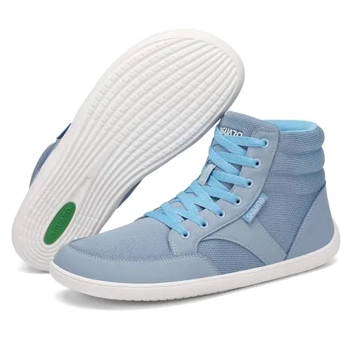 SAGUARO Mujer Hombre Barefoot - Zapatillas Barefoot Casual Calzado Respetuoso Zapatos Pies Anchos Calzado Minimalista Azul, Gr.43