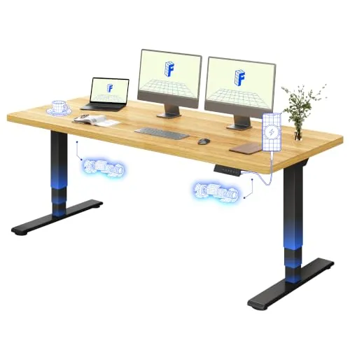 FLEXISPOT E5 Plus Escritorio Elevable 180x80, Doble Motor, USB