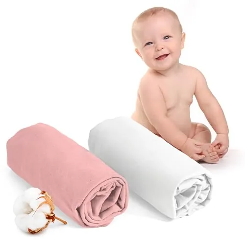 Dreamzie - Sabanas Bajeras 60x120cm Ajustable - Lote de 2-100% Algodon