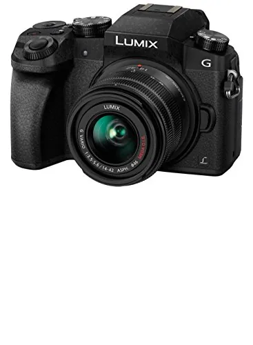 Panasonic Lumix DMC-G7KEC - Cámara EVIL de 16 MP, Pantalla 3", Grabación de Vídeo en 4K, Wi-Fi, RAW, Cuerpo Ergonómico, Kit con Objetivo Lumix Vario 14 - 42 mm/F3.5 - 5.6, Color Negro