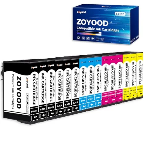 Zoyood Compatible 604XL 604 XL Cartuchos de Tinta Compatible con Epson Expression Home XP-3200 XP-4200 XP-4205 XP-2205 XP-3205 Workforce WF-2950DWF WF-2930DWF WF-2910 WF-2935 (15-Pack)