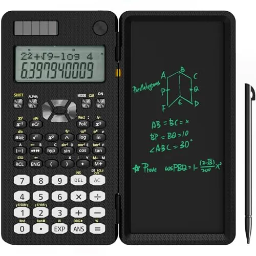 NEWYES Calculadora Científica Plegable con Pizarra y Bolígrafo (82MS-240)