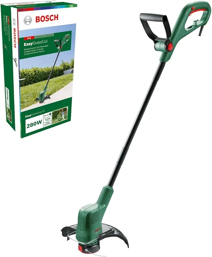 Bosch Home and Garden cortabordes eléctrico EasyGrassCut 23 (280 W, diámetro de corte de 23 cm, embalaje en caja)