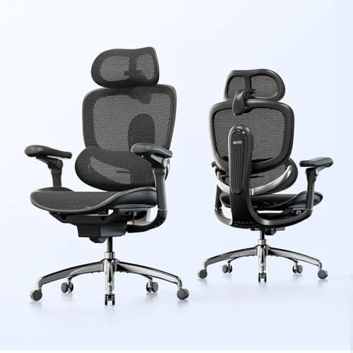 SIHOO Doro C300Pro V2 Silla Oficina, Soporte Adaptativo Total Cuerpo, Negro