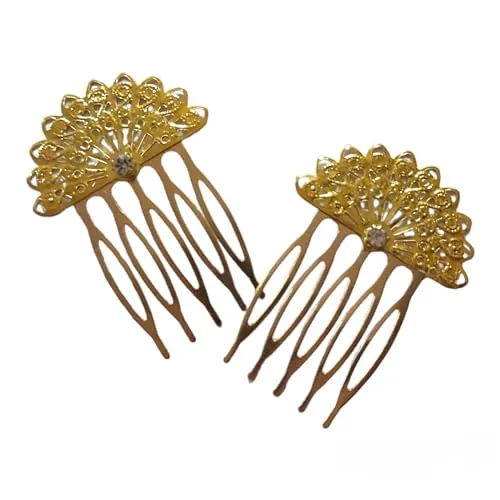 Peinecillos de flamenca. Peinecillos de metal.