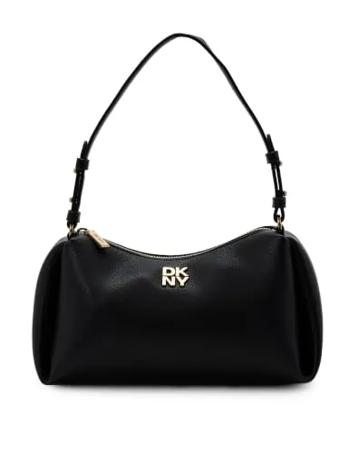 DKNY Bolsos de mano clásicos y suaves de moda, Negro/dorado, One Size, Bolsos de mano clásicos y suaves de moda