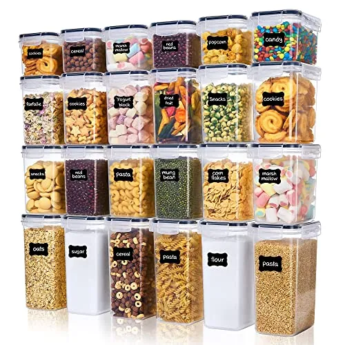 Vtopmart Botes Cocina Almacenaje Juego de 24 Piezas 24 Etiquetas