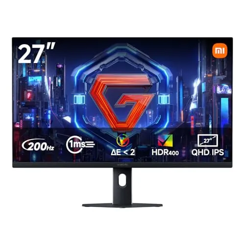 XIAOMI Monitor Gaming 2K 27 Pulgadas, 200Hz, 1ms GTG, HDR 400, P27QDB-RGGL