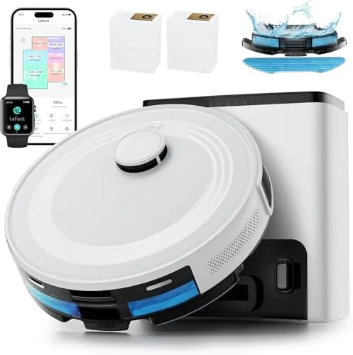 Lefant M2 Plus Robot Aspirador y Fregasuelos con Vaciado Automático Polvo