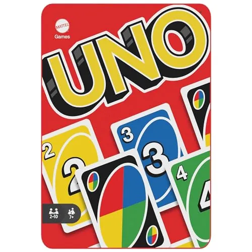 Mattel Games Juego de Cartas UNO, 7+ años, 2-10 Jugadores