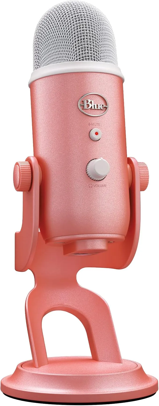 Logitech for Creators Blue Yeti Micrófono USB para Streaming de Gaming, Software Blue Vo!CE, PC, Podcast, Estudio, Mic para Ordenador, Temas únicos de Streamlabs, Acabado de Edición Especial - Rosa