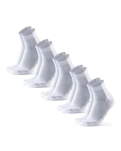 DANISH ENDURANCE Calcetines de Running, 3 y 5 Pack Blanco 39-42