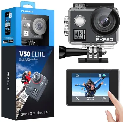 AKASO V50 Elite Cámara Deportiva WiFi 4K60fps 20MP Cámara de Acción