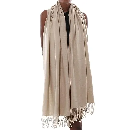 PIOYMEYA Pañuelos Chal Bufanda Mujer Pashmina Beis Estolas Bodas Invierno Chale Fiesta Sólido Fulares Foulard Larga Cálida
