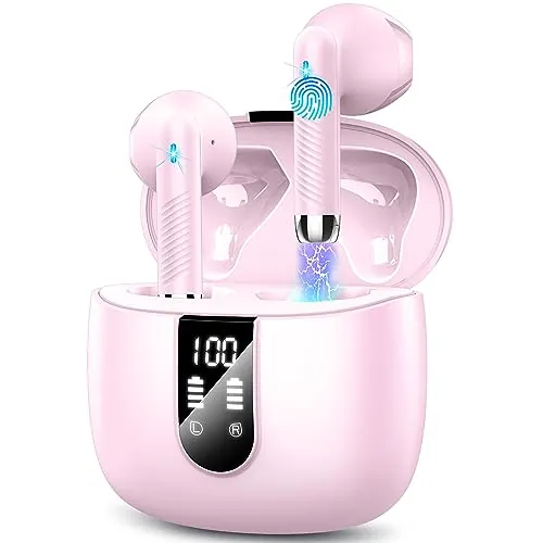 Auriculares Inalámbricos Bluetooth 5.4 HiFi Estéreo, Reducción de Ruido ENC