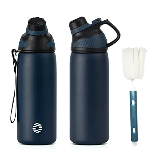 Fjbottle Botella Agua Acero Inoxidable 600ml Térmica con Tapa Magnética