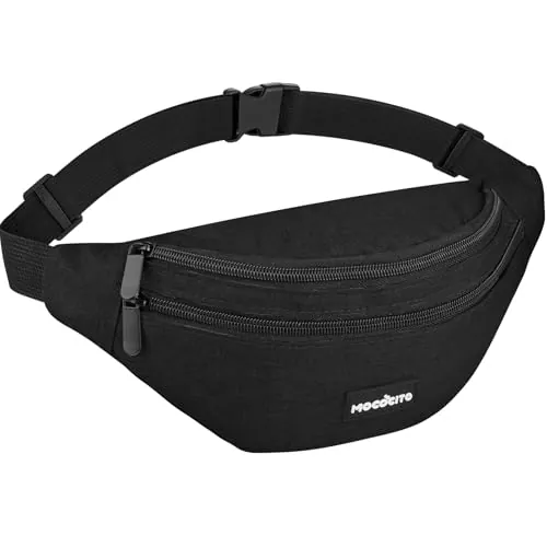 MOCOCITO Riñonera Hombre Mujer, Riñonera Impermeable Bolso de Cintura Deportiva con Cinturón Ajustable, Bolsos Bandolera para Entrenamiento, Viaje, Casual, Correr, Senderismo, Moto