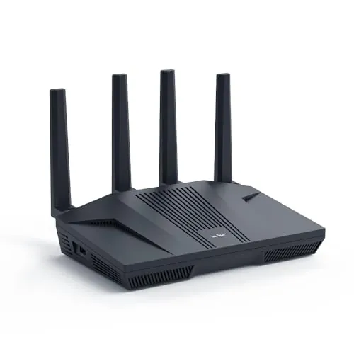 Enrutador WiFi 6 GL.iNet GL-MT6000(Flint 2) |Enrutador WiFi para juegos | 2 puertos multigigabit de 2,5 G + 4 puertos Ethernet de 1 G | Conectividad masiva de dispositivos | OpenVpn rápido y WireGuard
