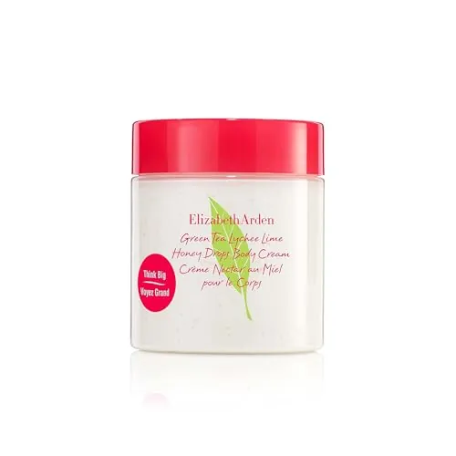 Elizabeth Arden - Green Tea Honey Drops, Crema Corporal con Gotas de Miel y Extracto de Té Verde, Revitaliza e Hidrata la Piel, Refresca y Alivia, Regenera la Piel más Seca, Lychee Lime, 500 ml