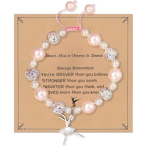 LXONTSG Pulsera de La Amistad, Pulseras de Perlas Ajustable, Cartoon Niña Pulseras, Regalo de Joyería para Niñas