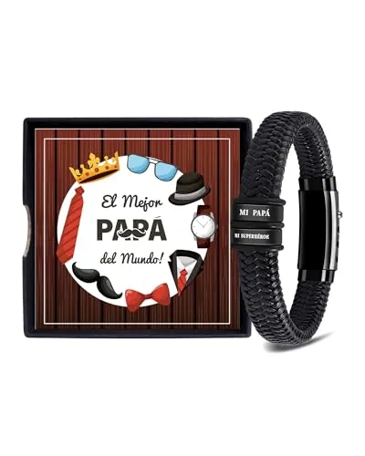 BOCHOI Pulsera Papá Regalo Dia Del Padre Regalo Para Héroes Ideas Originales Regalos Papa San Valentin Navidad Originales Regalos Cumpleaños 20 30 40 50 60 Papá Joyas Padre Hombre Pulsera Aniversario