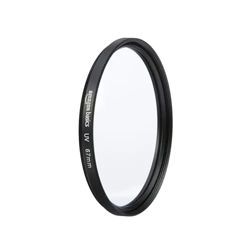 Amazon Basics 67 mm Filtro de Protección UV Circular para Imágenes Más Claras, Protege contra el Polvo, la Suciedad y los Arañazos