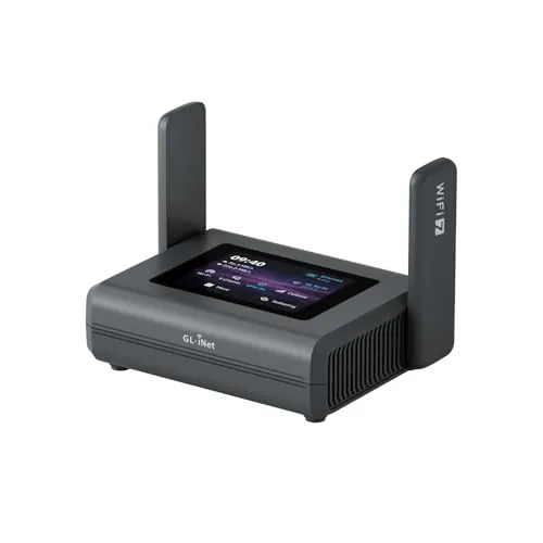 GL.iNet Slate 7 Pro (GL-BE10000) Router Wi-Fi 7 Viaje, 6GHz, 2,5G, OpenWrt