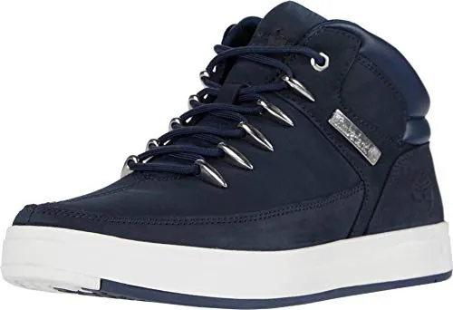 Timberland Davis Square Hiker, Botas Hombre, Navy Nubuck, 43 EU