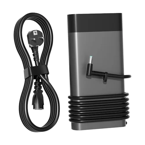 PowerPortnerLink Cargador 200W Compatible con HP Victus 15 16 17 Omen 15 16 17 Pavilion Gaming Envy 15 16 17 ZBook Create Firefly Power Fury Studio G11 G10 G9 G8/omnibook Laptop Adaptador