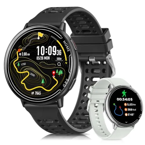 Reloj Inteligente Hombres con GPS, Smartwatch Hombre con Pulsómetro