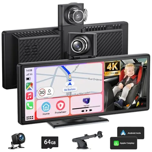 9,26 Pulgadas Pantalla Carplay Coche con Android Auto y Carplay