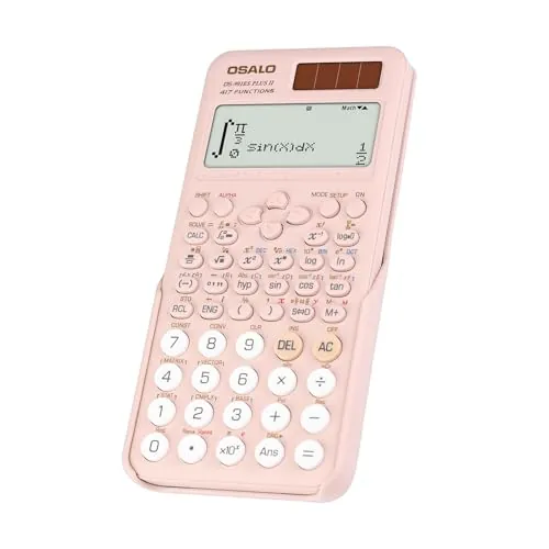 OSALO Calculadora científica OS-991ES Plus II, 417 Funciones, Rosa