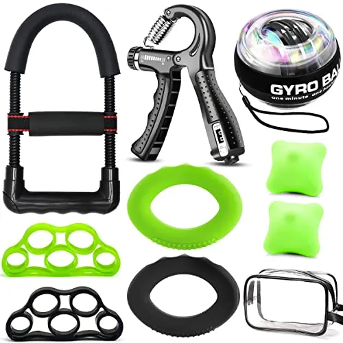 Fortalecedor de agarre de mano, antebrazo ejercitar, hand grip, gyro abll