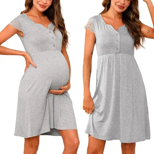 Nieery Camisón Premamá Algodón