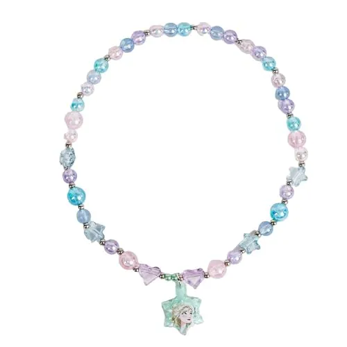 CERDÁ LIFE'S LITTLE MOMENTS Collar Frozen para Niñas – Bisutería Infantil Licencia Oficial Disney, Collar con Cuentas de Colores y Colgante de Elsa, Ligero, Cómodo y Regalo Ideal