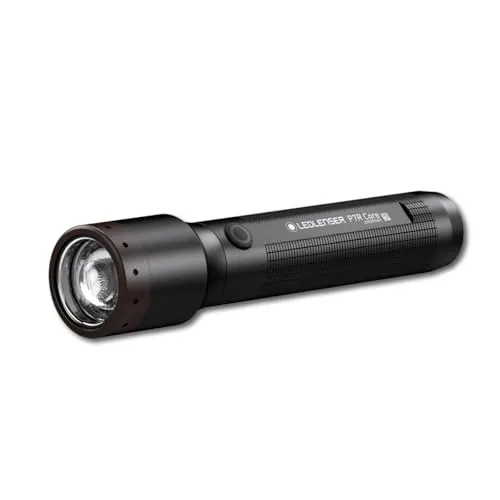 Ledlenser P7R Core | 2020 | Linterna LED Recargable, Súper Brillante 1400 lm, Linterna Impermeable IP68, Hasta 90h de Autonomía, Potente Reflector de 300 m. Para Paseo nocturno, Senderismo, Camping