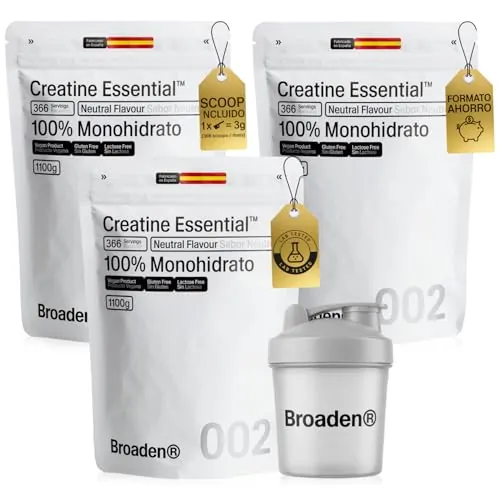 3.3 Kg Creatina Monohidratada/Micronizada en Polvo Sin Sabor | Incluye Dosificador + Shaker Regalo