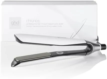 ghd chronos - plancha de pelo profesional, lisos, rizos y ondas de alta definición, 3 veces más rápida, tecnología HD motion-responsive, temperatura óptima de peinado 185ºC
