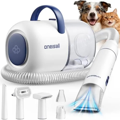oneisall Cortapelos Perros con aspiradora de pelo