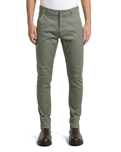 G-Star Raw C.V. Pantalones Chinos Ajustados para Hombre, Verde (Orphus D25179-c105-722), 33 W/34 L